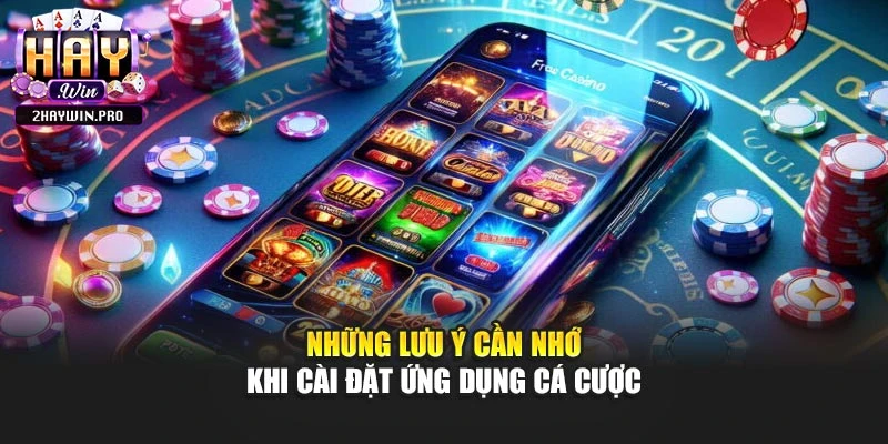 Những lưu ý cần nhớ khi cài đặt ứng dụng cá cược